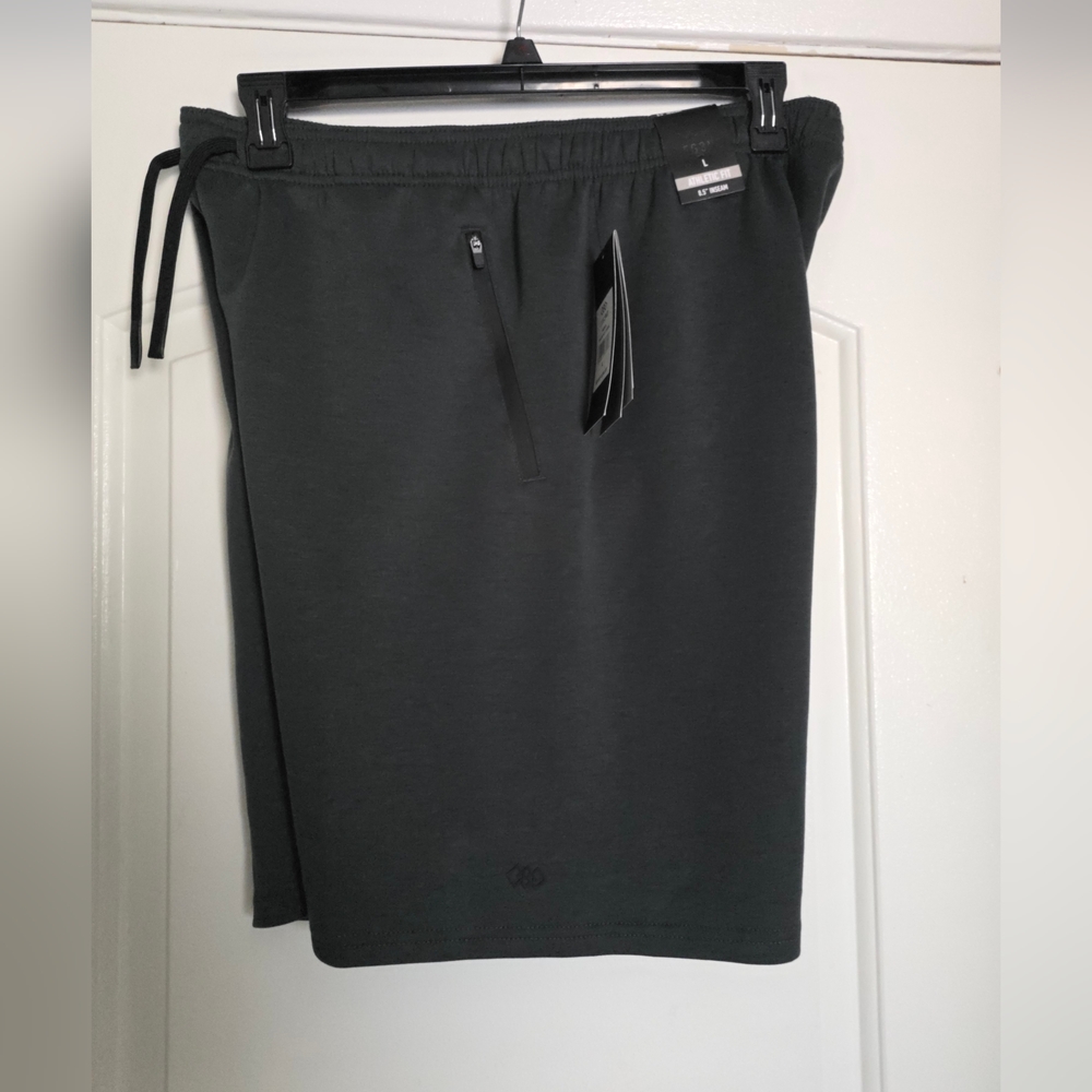Men's Large Green Sage Scuba Shorts Stretch Leg3nd